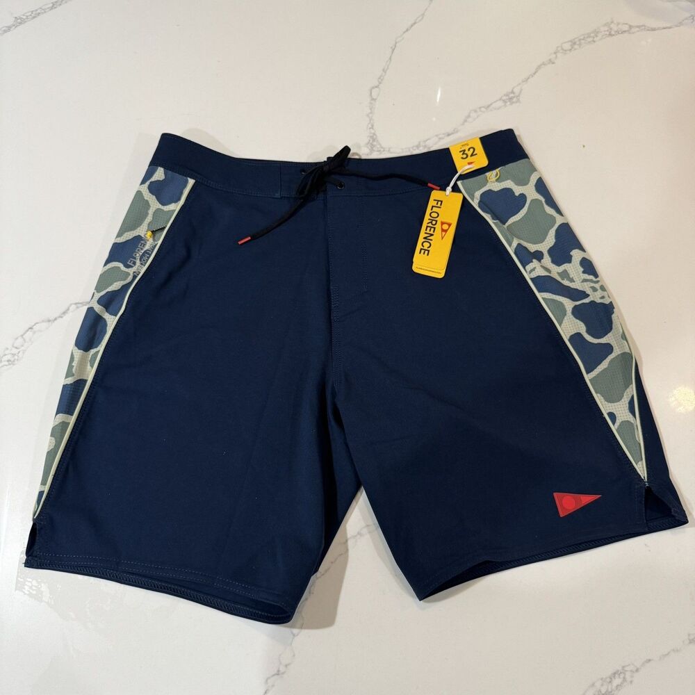 Mens Size 32 Florence Marine X Airtex Boardshorts Dark Navy/Camo